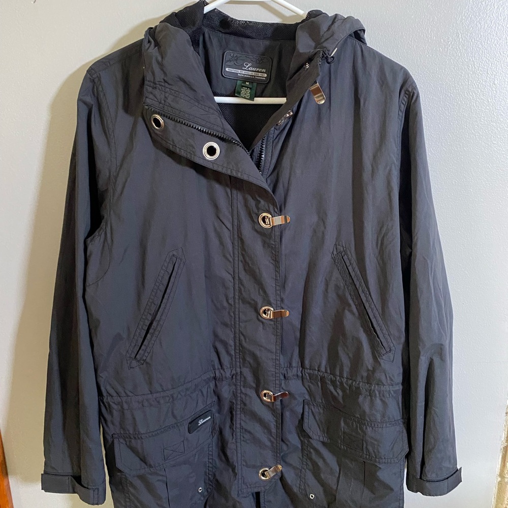 Lauren Ralph Lauren hooded Utility Chore Jacket Safari luxury sz M